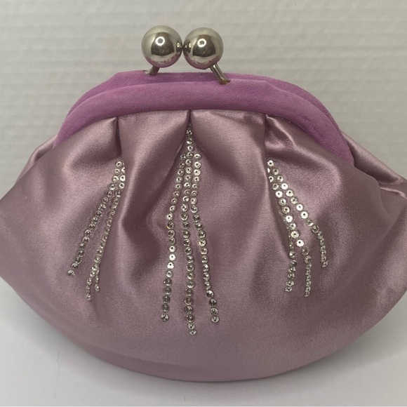 Casadei Handbags - Casadei vintage mauve and lavender evening bag also has a matching shoe